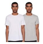Amazon Brand – Symbol Men’S Solid Regular Fit Half Sleeve T-Shirt (Combo Pack Of 2) (Aw17Plpo2-1_S_Multicolor1)
