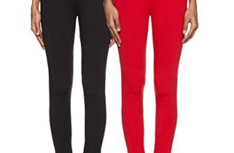 Amazon Brand – Tavasya Women’S Chudidar Bottom (Pack Of 2) (Legp02Br1_Black, Red_M)