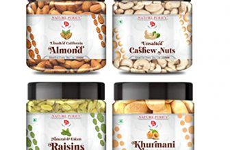 Nature Purify Dry Fruits Combo Pack-1Kg (Almond,Cashew,Kishmish,Apricots-250G)-All Premium