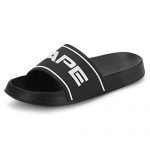 Red Tape Men Black Printed Sliders