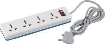 Havells Spikestar 4+1 Spikegaurd ( 2 Mtr) 4  Socket Extension Boards(White)