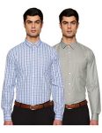 Ex By Excalibur Men’S Plain Regular Fit Cotton Formal Shirt (Pack Of 2)(273791733_Assorted_40_Fs)