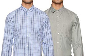 Ex By Excalibur Men’S Plain Regular Fit Cotton Formal Shirt (Pack Of 2)(273791733_Assorted_40_Fs)