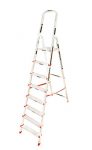 Eurostar 108 Aluminum 7-Step + Platform Ladder (Silver)