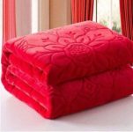 Kirshinaenterprises Floral Double Quilt(Polyester, Red)