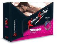 Kamasutra Dotted Condoms For Men – 20 Count