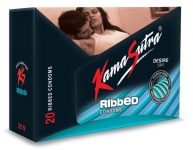 Kamasutra Desire Series Condoms For Men – 20 Pieces (Ribbed)