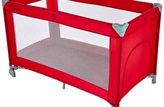 Amazon Brand – Solimo Baby Crib/Cot, Red