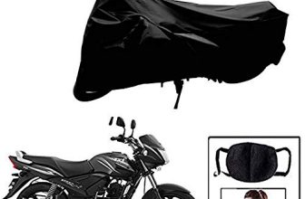 Riderscart All Season (Weather) Waterproof Bike Cover For Tvs Star City Indoor Outdoor Protection Combo With Storage Bag And Face Mask