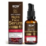 Wow Skin Science Anti Aging Night Face Serum – Oil Free – Anti Wrinkle, Anti Dullness, Reviving – No Parabens, Silicones & Color – 50Ml