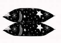 Gyaar Cotton Solid Sleeping Pillow Pack Of 2(Black)
