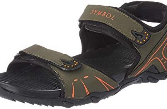 Amazon Brand – Symbol Men Floater Olive Ankle Strap-9 Uk