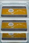 Torodineart Pvc Golden Fork & Knife Multipurpose Mats/Fridge Mats (Multi, Set Of 3 Pieces)