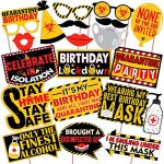 Wobbox Quarantine Birthday Photo Booth Party Props