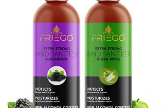 Friego Extra Strong Blackberry & Green Apple Hand Sanitizer With 75% Alcohol Content (Kills 99.99% Of Germs & Viruses), 250Ml Pack Of 2