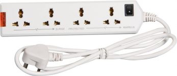 Havells 6A Four-Way Extension Board 4  Socket Extension Boards(White)
