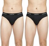 Levi’S Men’S 100% Cotton Solid Classic Briefs Snug Fit (Pack Of 2)