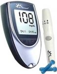 Dr. Morepen Blood Sugar Glucose Checking Machine(With 10 Free Swabs)(Only Glucometer+Lancet+Lancing Device – Without Strips) Glucometer Glucometer(Grey/Black)