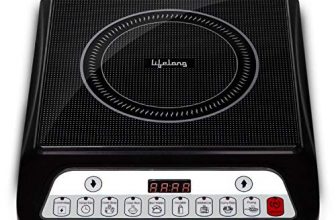 Lifelong Inferno Llic30 2000 Watt Induction Cooktop For Home With 7 Preset Indian Menu Option And Auto-Shut Off | Easy Cooking, 1 Year Warranty (Grey)
