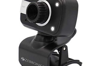 Zebronics Zeb-Crystal Clear Web Camera With 3P Lens,Built-In Microphone,Auto White Balance,Night Vision And Manual Switch For Led (Black)