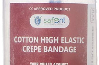 Safent Safe0057-Set-8 Cotton High Elastic Bandage – 2 Inch – (5Cm*4.5M) (Set Of 8) (Beige)