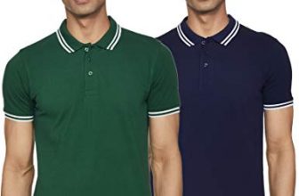 Amazon Brand – Symbol Men’S Solid Regular Polo Shirt (Ct-Po2_Eden Green & Peacoat Blue S)