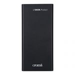 Croma 10W Fast Charge 10000Mah Lithium Polymer Power Bank (18 Months Warranty) (Crca0083, Black)