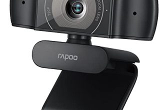 Rapoo C200 Web Camera 720P, Hd Webcam With Microphone, Rapoo Usb Computer Camera, Built-In Dual Noise Reduction Mics, 100-Degree Wide Angle Lens, Plug And Play, For Zoom/Skype/Teams, Conferencing And Video Calls