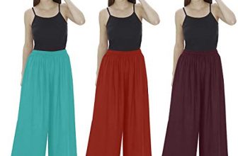 Florence Women’S Crepe Palazzo Bottom (Pack Of 3) (Pz-01_04_011_Multicolor_One Size)