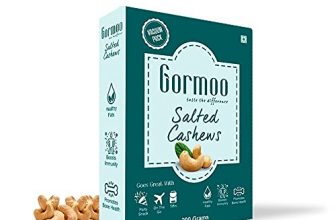 Gormoo Salted Cashews (Kaju), 200G | Healthy Party Snack With Vacuum Pack (Single Pack)