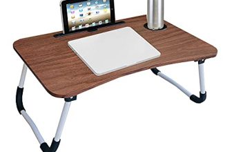 Ofixo Multi-Purpose Laptop Table/Study Table/Bed Table/Foldable And Portable Wooden/Writing Desk (Wooden)