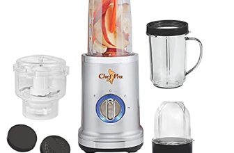 Kitchen Kit 400 Watt High Speed Blender, Juicer, Grinder With 3 Poly Carbonate Jars (Black), Medium (Mjg100017)