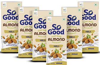 So Good Almond Vanilla Plant Based Beverage 1200Ml (6 X 200Ml) (Vegan/ Milk Alternative)