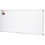 Amazon Basics Whiteboard Drywipe Magnetic With Pen Tray And Aluminium Trim, 180 Cm X 90 Cm (Wxh)