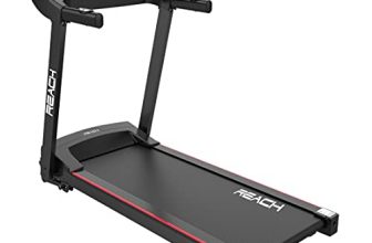 Reach T-400 [2Hp Peak] Multipurpose Automatic Foldable Treadmill With Manual Incline And Lcd Display Perfect For Home Use – Electric Motorized Running Machine For Home Gym (Max Speed 12Km/Hr)