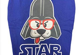Summer Dog T-Shirt, Star Dogs, Royal Blue, 10″, 150G