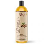 Rey Naturals 100% Pure & Natural Sweet Almond Oil – Virgin & Cold Pressed – For Hair & Skin – 200 Ml