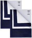 Amazon Brand – Solimo Baby Water Resistant Dry Sheet, Small, 70Cm X 50Cm, Navy Blue, Set Of 2