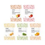 Amazon Brand – Solimo Face Sheet Mask, Pack Of 5 (Peach, Strawberry, Gooseberry, Matcha, Orange)