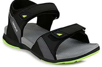 Campus Men’S Gc-05 Blk/P.Grn Outdoor Sandals -8 Uk/India