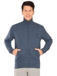 Jockey Men’S Track Jacket (2730-0103-Busml_Blue Snow Melange_Small)