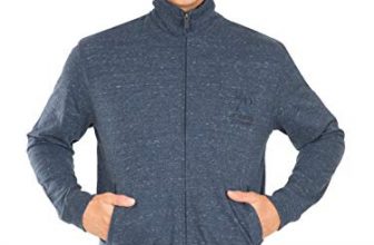 Jockey Men’S Track Jacket (2730-0103-Busml_Blue Snow Melange_Small)