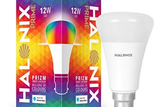 Halonix Wi-Fi Enabled Smart Led Bulb 12W B22 (16 Million Colors + Warm White/Neutral White/White) (Compatible With Amazon Alexa And Google Assistant)