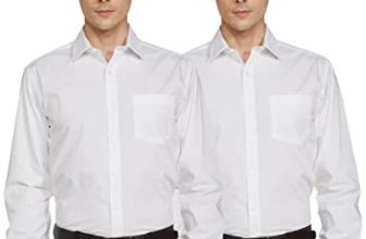 Amazon Brand – Symbol Men’S Solid Regular Shirt (Ss18-Smfs-229 And White 38)