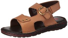 Amazon Brand – Symbol Men’S Open Footwear Tan Leather Ankle Strap-9 Uk