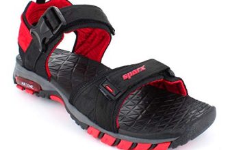 Sparx Men Ss-520 Black Red Floater Sandals