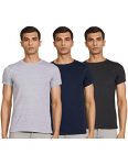 T2F Men’S Solid Regular T-Shirt (Pack Of 3) (Mns-Tsrt-01_Multicolor 1 L)