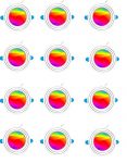 Night Star 9 Watt 3 Color In 1 ( White / Sky Blue / Purple ) Ceiling Light / Downlight / Conceal Light Pack Of 12