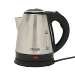 Croma 1.2L Electric Kettle, Stainless Steel Body, Detachable Base (Crak3057, Silver & Black)