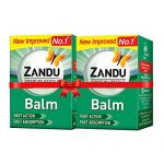 Zandu Balm | Effective Relief From Headache, Body Pain, Sprain And Cold | No. 1 Ayurvedic Balm For Quick Pain Relief, 50Ml (Pack Of 2)